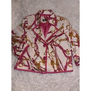Musette Women’s Sz. 10 Bridle Horse Design Blazer. Beautiful, Exc. Condition